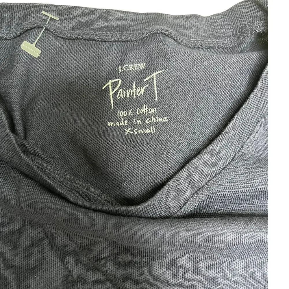 J.CREW Painter T 100% cotton short sleeve long tee shirt crew neck XS